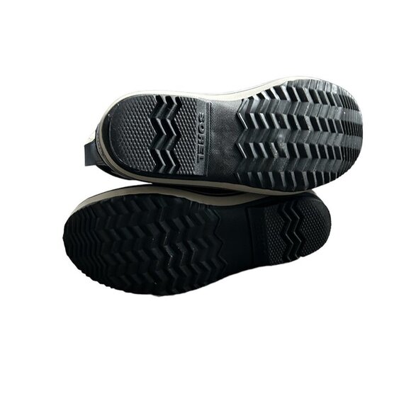 SOREL Waterproof Black Nylon and Rubber Duck Bill Toe Winter Boots US 6. - Picture 4 of 5